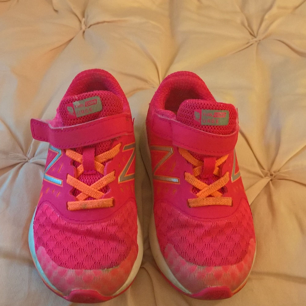 New Balance Hot Pink & Orange Sneakers